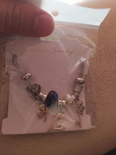 desd geyimler: Bəzəkli qolbaq seti – “Fashion Jewelry” - Model: zəncirvari elastik — 2