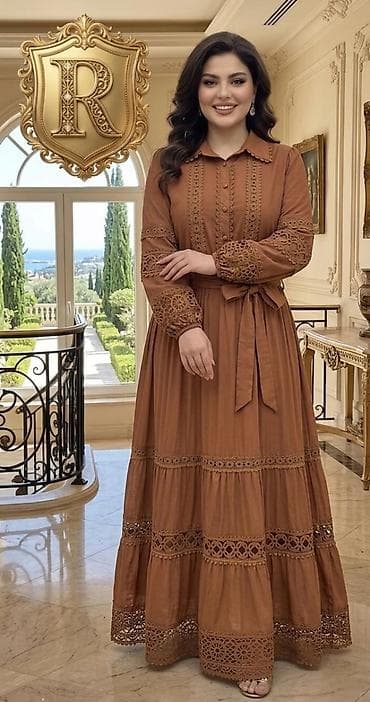 Zərif detallı maxi don - Uzun, A-kəsimli maxi siluet - Klassik — 2