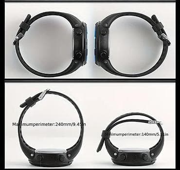 Şəxsi əşyalar: Rəqəmsal idman saatı – tam qara dizayn, geniş dairəvi ekran və silikon — 2