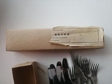 Çəngəllər: Məhsul: Süfrə bıçaq və çəngəl dəsti - Komplekt: 6 ədəd bıçaq + 6 ədəd — 6