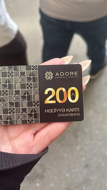 ADORE hədiyyə kartı (200 azn) Qiymət: 195azn Sifariş üçün WhatsApp-a