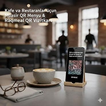 Soyuducu avadanlığı: Kafe və restoranlar üçün Müasir QR Menyu və Rəqəmsal QR Vizitkart — 1
