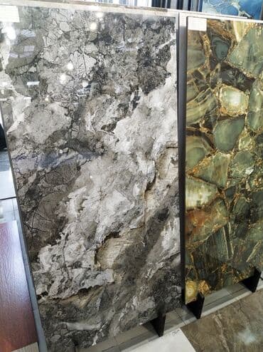 Təbii daş dekorativ plitələr – iri formatlı, yüksək parlaq səth -