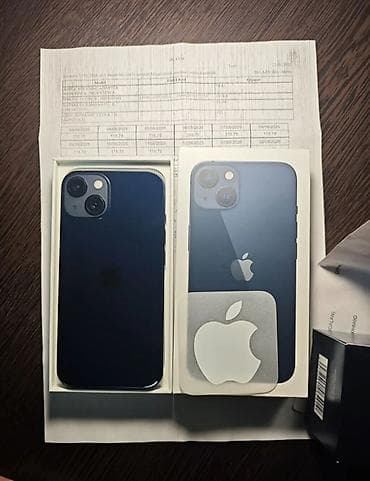 IPhone 13, 128 GB, Midnight, Zəmanət, Barmaq izi, Face ID
