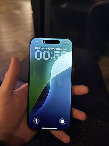 ayfon 11 64: IPhone 16 Pro, 128 GB, Black Titanium, Barmaq izi, Face ID — 2