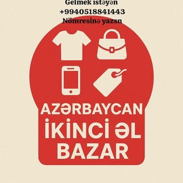 saat şəkli çəkmək: Xidmət: Azərbaycan İkinci Əl Bazarı Təsvir: - Geyim, çanta, telefon — 1