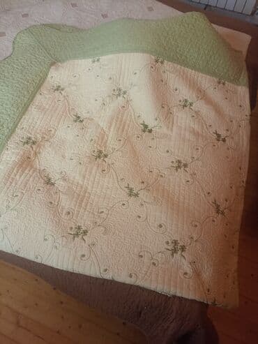 yun yorğan satışı: Для кровати цвет - Бежевый Покрывало — 1