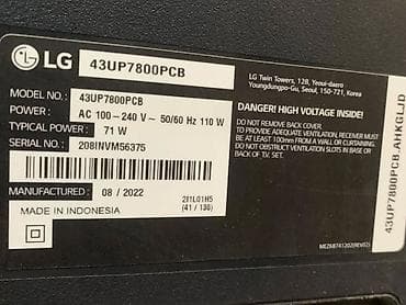 eurolux televizor qiymetleri: Televizor LG 43" UHD (3840x2160) — 3