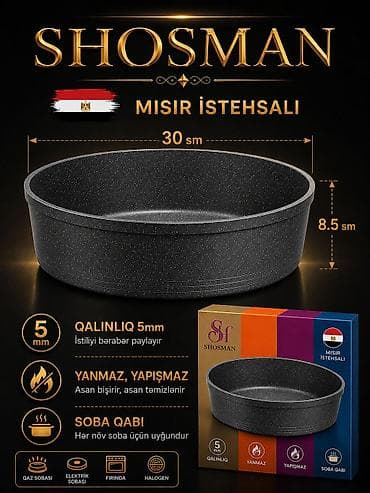 qaz: SHOSMAN soba qabı – Misir istehsalı BRN -66304877 - Ölçü: diametr 30 — 2