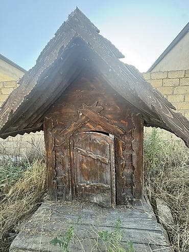 bulduk it: Taxta it evi - Material: tamamilə ağacdan Qeyd: Təmizlənməyə və — 3