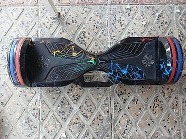 Elektrikli balans skuteri (hoverboard) - Rəng: qara korpus üzərində — 2