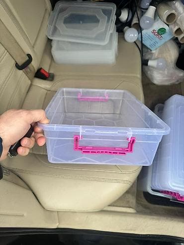 ovcu bıcağı: Mətbəx bıçaqları dəsti + plastik saxlama qutuları - Bıçaqlar: 6 ədəd — 4