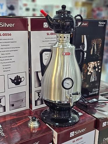 Elektrikli samovar silver model: sl-0056 elektri̇k semaver 5l