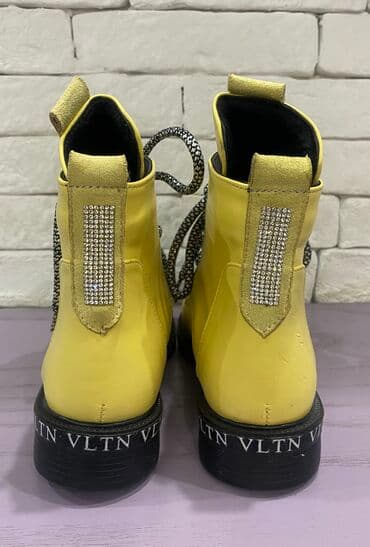 qadın çəkmə: Çəkmə, Ölçü: 38, rəng - Sarı, Yeni — 3