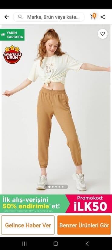 kostyum qadin: KOTON firması.L razmer spartivni şalvar.turkiyeden alınb.1/2defe — 5