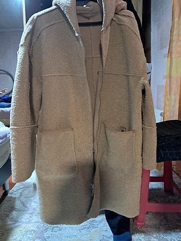 Qışlıq kapüşonlu palto/kardiqan - Material: iki tərəfi yumşaq