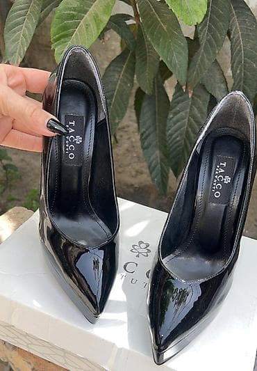 Tuflilər: Tuflilər, Ölçü: 38, rəng - Qara, İşlənmiş — 2