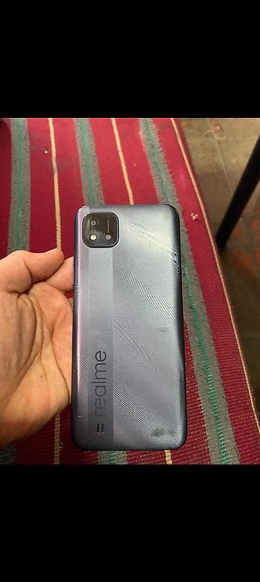 Apple iPhone: Realme C21, 32 GB, rəng - Boz, Qırıq — 3