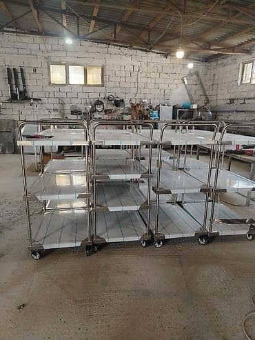 Оборудование для ресторанов, кафе: Paslanmayan poladdan peşəkar mətbəx avadanlıqları dəsti Tərkib: - İş — 8