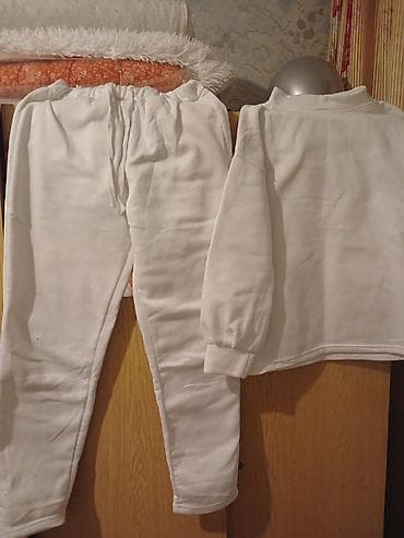 kargo şalvar: İdman dəsti, M, rəng - Ağ — 2