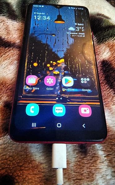 Mətbəx texnikası: Samsung Galaxy A20s, 32 GB, rəng - Qırmızı, Barmaq izi — 2