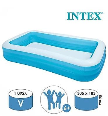 🌊 Elektron Nasos HƏDİYYƏ! 🎁 INTEX Şişmə Hovuz – Yay üçün ideal seçim! — 1