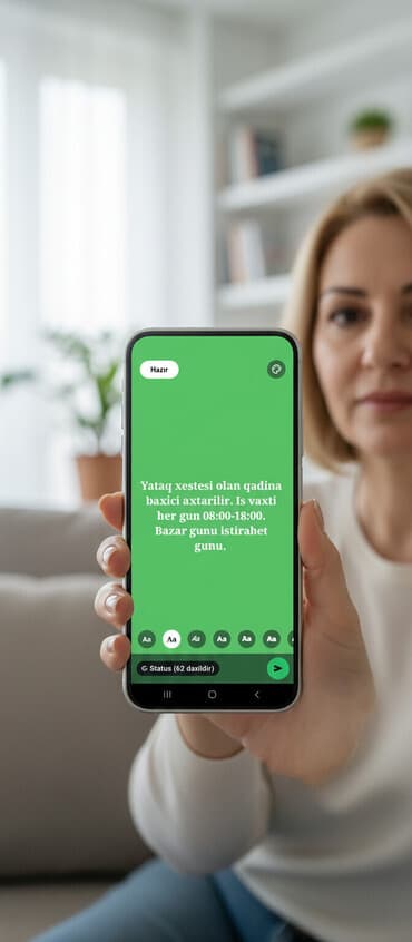 ehmedli masaj salonu: Təcili: Pampersli yataq xəstəsinə baxıcı axtarılır. Qadındır, yaşı — 1