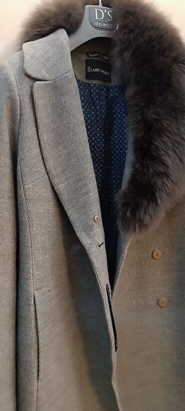 kaşmir palto: Payto kaşmir natural mexli. Boz rengli. Qalın astarlı 350 manata — 7