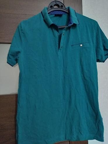 Kişi polo köynəyi - Rəng: firuzə/yaşıl tonlarında - Model: klassik