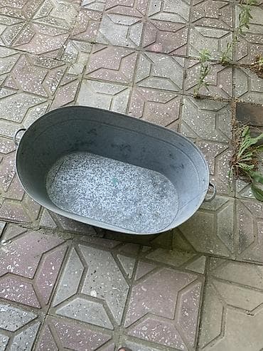 Boçkalar və çəlləklər: Sinkli metal vanna/çəllək - Material: sinklənmiş polad (paslanmaya — 2