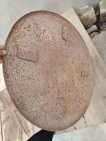 saxta baba baltari̇: Dəmir sac/saç tava (yuvarlaq) - Material: qalın polad (döymə tipli — 1