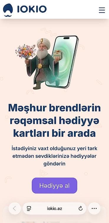 Ev üçün dekor: IOKIO rəqəmsal hədiyyə kartı SATILIR 600AZN Təsvir: - Məşhur — 2