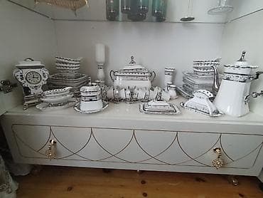 cay servisi: Nahar dəsti, rəng - Ağ, Farfor, 6 nəfərlik — 6