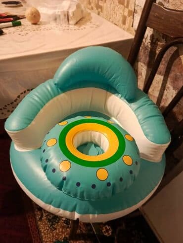 Uşaq üçün şişmə üzmə oturacağı - Material: qalın PVC, hava ilə