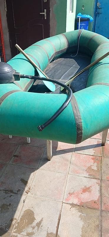 fitnes ipi: Şişmə qayıq – yaşıl rəngli, iki nəfərlik+ tutumlu - Material: qalın — 3