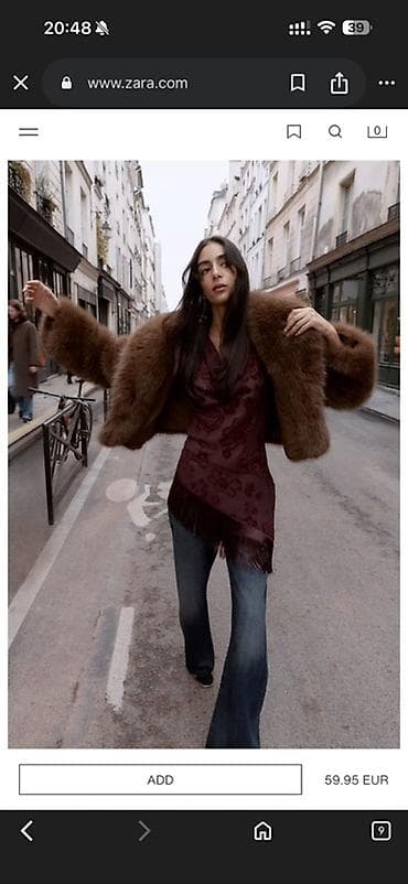 fehle geyimi: Kürk, Zara, S, M, rəng - Qəhvəyi — 6