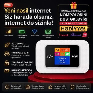 wifi modem adapter: İstənilən simkartı dəstəkləyir,wifi yaradır,lazımlı məhsul 10cihaza — 6