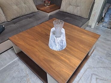 ev ucun masa: Kvadrat masa, Açılmayan, Təkərsiz, Laminat, Zəmanətsiz — 3