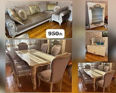 metbex stolu: İşlənmiş, Komod, Masa və oturacaqlar, Divan, Kredit yoxdur — 1