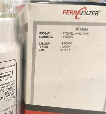 Set halında satılır. FerraFilter FSF 1015/10 C yanacaq filtri Kamaz — 4