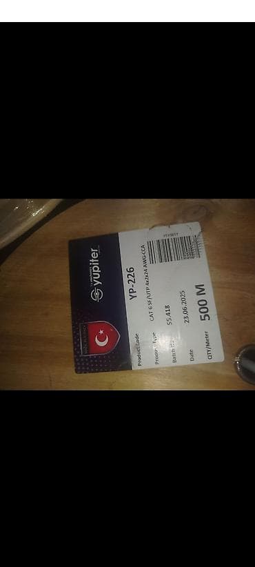modemlerin satisi: Yupiter YP-226 şəbəkə kabeli – 500 m - Növ: F/UTP CAT6 (yüksək — 3