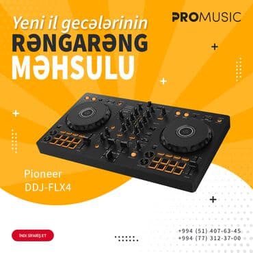dj controller: Pioneer DDJ-FLX4 ( Yüksək keyfiyyətli Pioneer DDJ FLX4 — 1