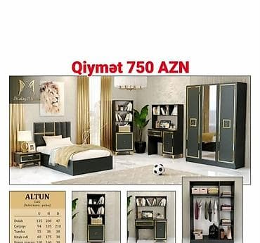 divar refi: Oğlan və qız üçün, Yeni, Təknəfərlik çarpayı — 2