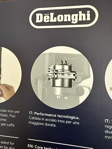 sud seperatoru: De’Longhi portafiltirli espresso/kofe aparatı Xüsusiyyətlər: - — 9