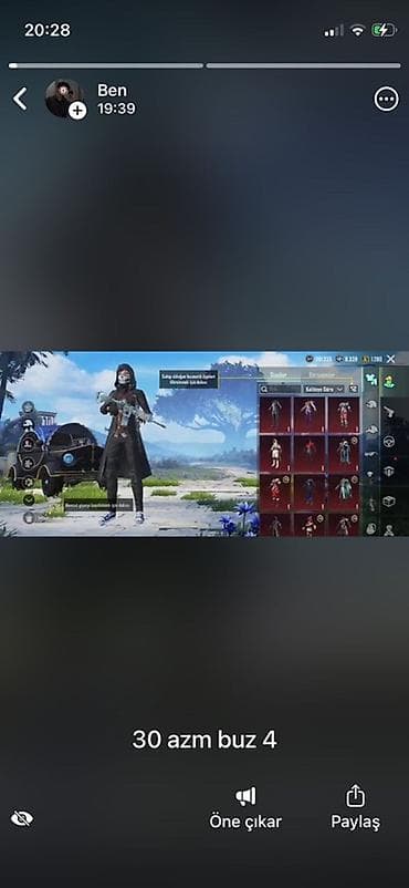 smart ady az: PUBG Mobile hesabı - Səviyyə: 70 - Silah yüksəltməsi: M416 “Buz — 2