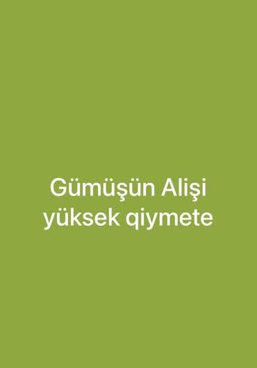 Xidmət: Gümüşün alışı – yüksək qiymətə Təsvir: - Hər növ gümüş