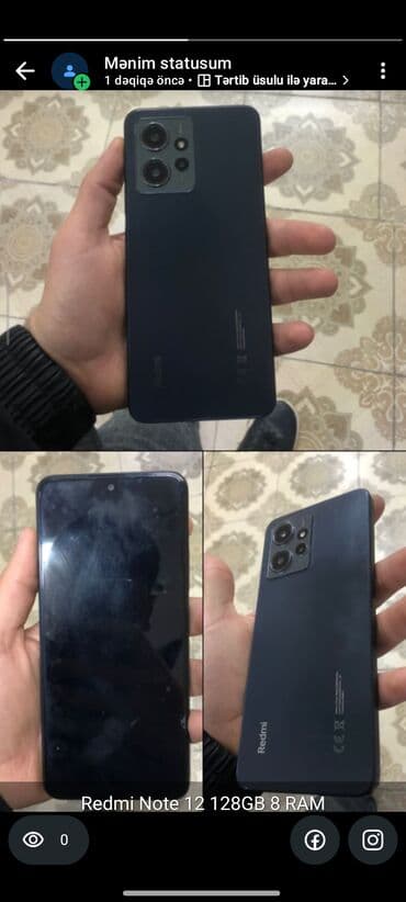 продаю айфон 6: Redmi 12, 128 ГБ, цвет - Голубой, Отпечаток пальца — 4