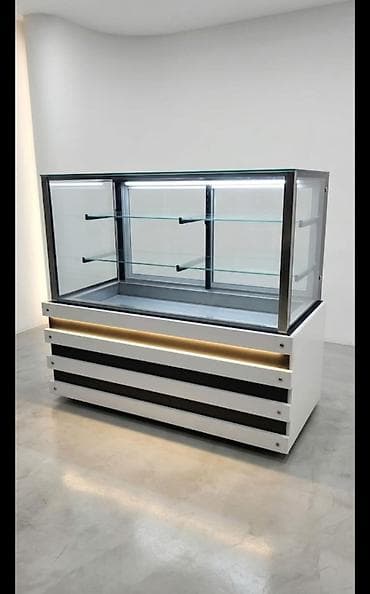 Şüşə vitrinli soyuducu (vitrin tipli display) - Üst bölmə: üç tərəfi — 1