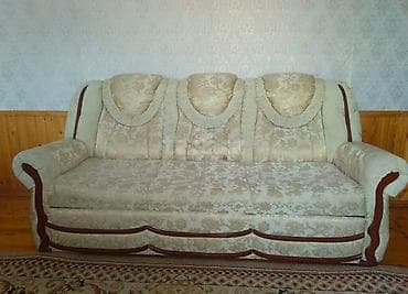 kreslo: İşlənmiş, Divan, 2 kreslo, Bazalı, Açılan — 2