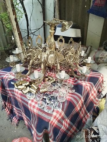 listir: Çılçıraq, 10 və daha çox lampa, Metal — 5